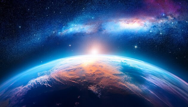 abstract outer earth space nebula