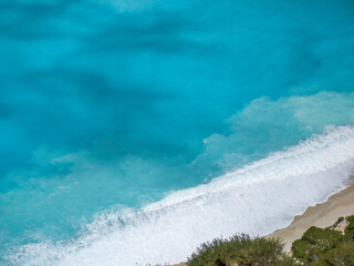Lefkada Coastline near Egremni Beach, Greece