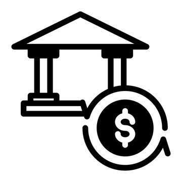 Public Banking and Investment Institution Icon from Financial Services Collection (Mixed style)