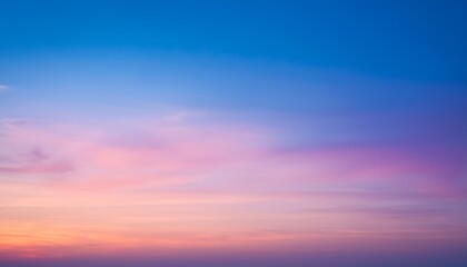 Fototapeta premium soft pastel sunset sky gradient blurry pink purple and blue hues background