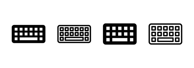 Keyboard icon logo design. keyboard sign and symbol