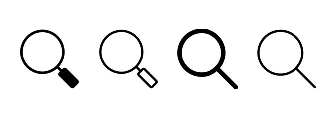 Search icon logo design. search magnifying glass sign and symbol