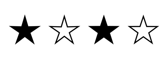 Star icon logo design. rating sign and symbol. favourite star icon