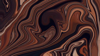 Abstract Fluid Marble Texture in Earth Tones. 