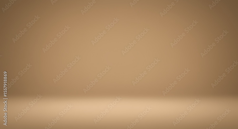 Poster a minimalist studio shot featuring a gradient of brown, creating a smooth, empty space for product p