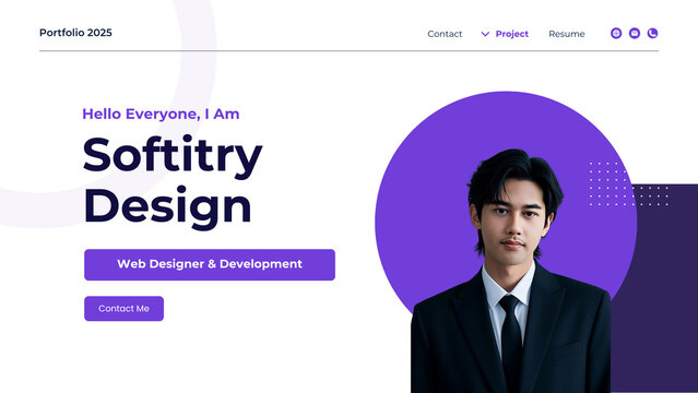 Web Designer Online Portfolio template