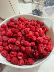Bowl of Raspberries