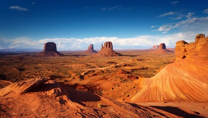 desert landscape with sandstone buttes