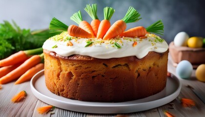 delightful carrot cake a festive easter treat