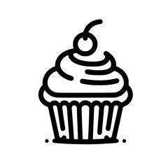 cupcake vector illustration