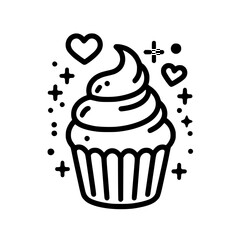 cupcake vector illustration