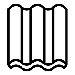 Asbestos icon. Vector line icon