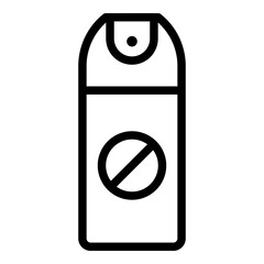 Insect repellent icon. Vector line icon