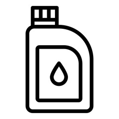 Engine oil icon. Vector line icon