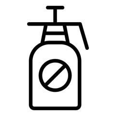 Pesticide icon. Vector line icon