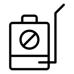 Pesticide icon. Vector line icon