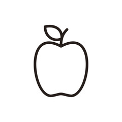 Apple icon symbol for apps and websites. Apple sign and symbols for web design.