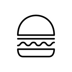 Fototapeta premium Burger icon symbol for apps and websites. burger sign and symbol. hamburger