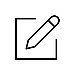Obraz premium Edit icon symbol for apps and websites. edit document sign and symbol. edit text icon. pencil. sign up