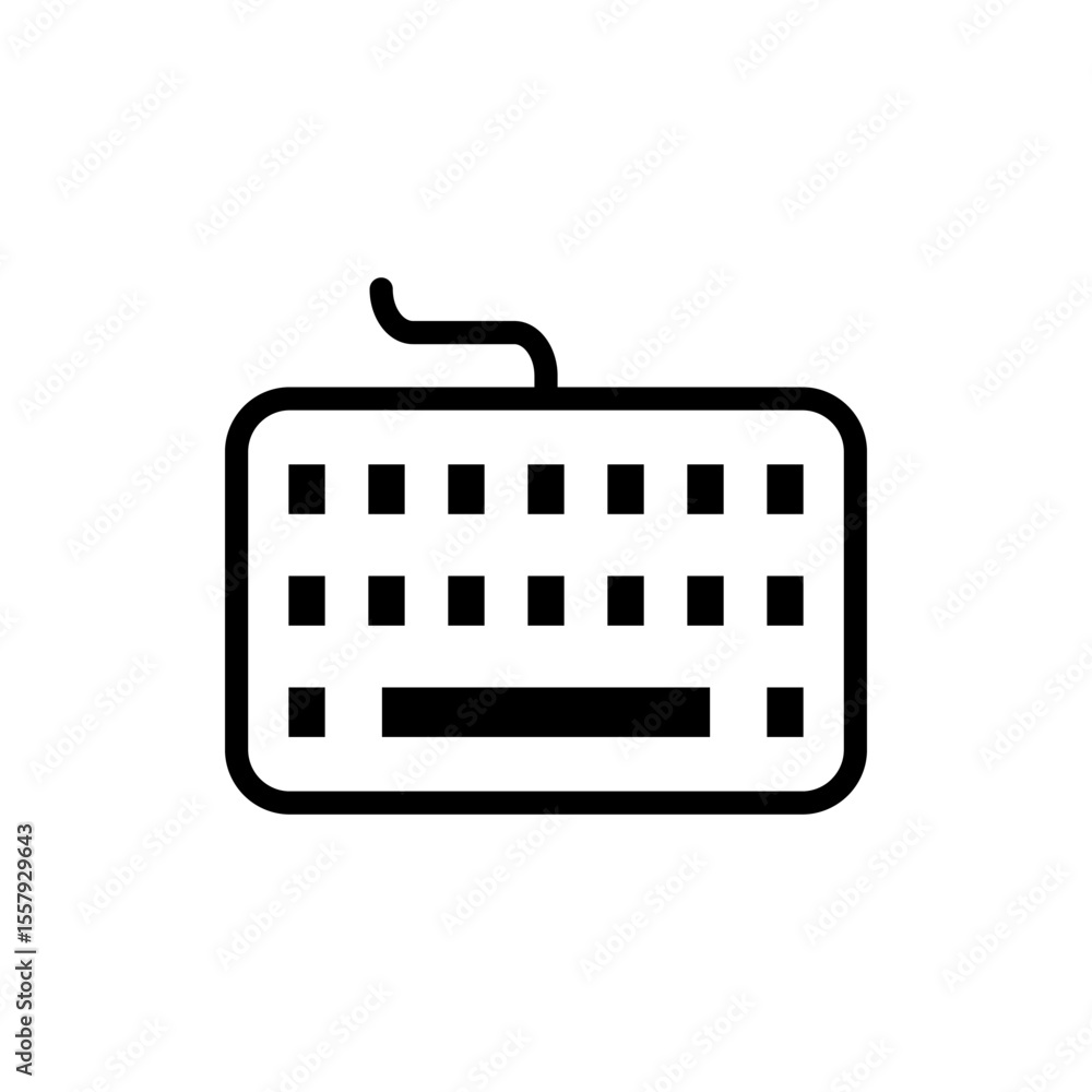 Fototapete keyboard icon symbol for apps and websites. keyboard sign and symbol
