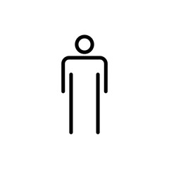 Man icon symbol for apps and websites. male sign and symbol. human symbol