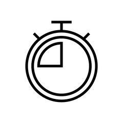 Stopwatch icon symbol for apps and websites. Timer sign and symbol. Countdown icon. Period of time