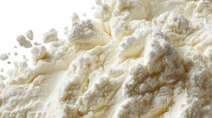  Milk Powder - High-resolution close-up of milk powder on transparent background