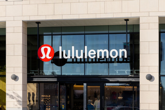 Victoria, BC, Canada - June 5, 2025: Lululemon is a premium athletic clothing company founded in Canada in 1998 and grown to have over 700 stores worldwide and also sells online.