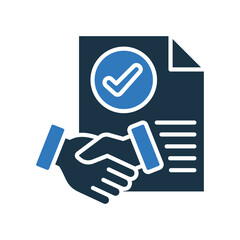 Agreement mixed color icon