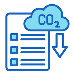 Carbon Reduction Plan  Icon Element For Design	