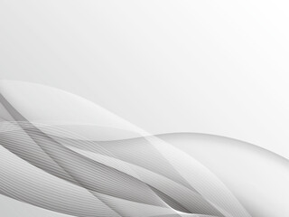 抽象的なモノトーンの曲線の背景素材