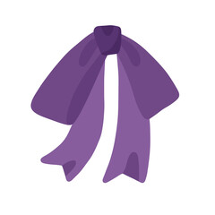 purple tie illustration