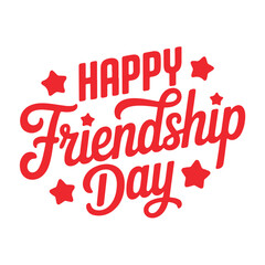 Happy friendship day celebration with colorful abstract elements