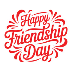 Joyful friendship day celebration with colorful abstract elements