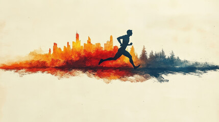 Modern art illustration made in the style of digital painting 