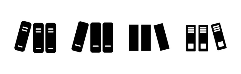 Library icon set. education icon vector