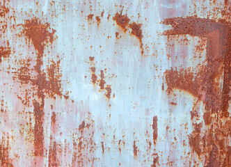 Rusty Painted Metal Surface Texture Background