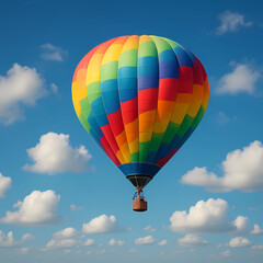Fototapeta premium hot air balloon. Colorfull hot air balloons hot air balloon in sky