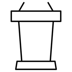 Fototapeta premium lecture podium, podium, conference, presentation icon