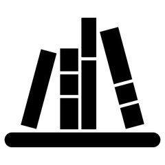 bookshelf, books, library, shelf icon