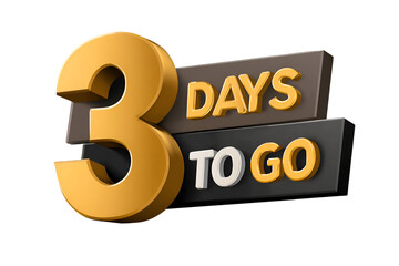 Upcoming launch announcement with 3D gold number and stylish text layout