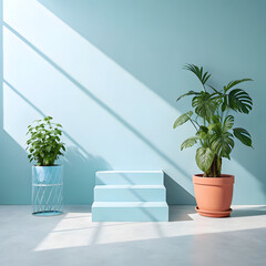 plant in a modern building