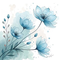 floral background with flowers