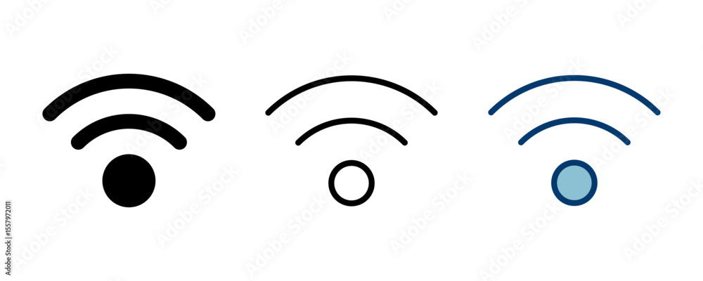 Poster wifi icon vector isolated on white background. signal vector icon. wireless and wifi icon or sign fo