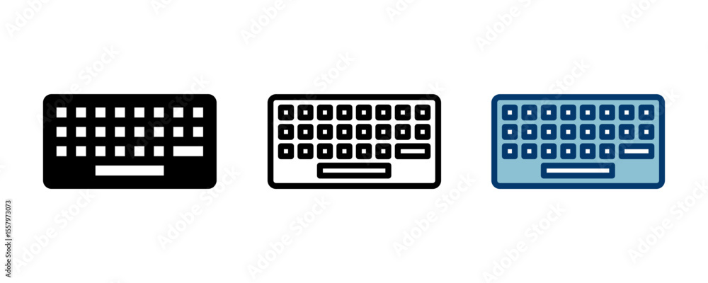 Poster keyboard icon vector isolated on white background. keyboard vector symbol