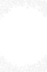 snow flakes frame, winter christmas background, snowfall frost border isolated on white or transparent