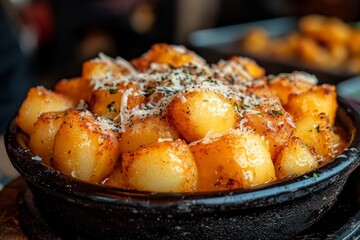 Fried tapioca with coalho cheese, a June festival treat.