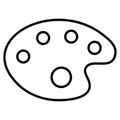 Obraz premium paint palette, drawing, tool, brush icon