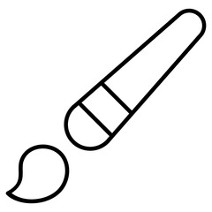 paintbrush, brush, paint, drawing tool icon