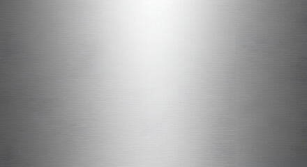 Shiny stainless steel texture with a polished finish. Realistic silver metal background with a vertical highlight and a smooth, clean surface.